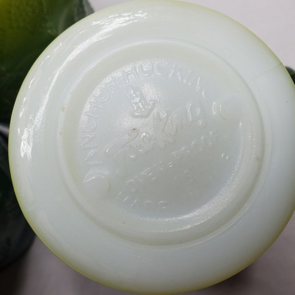 MCM FIRE KING Green Kimberly Mugs Cups Anchor Hocking Diamond Argyle Ombre 3 Set - Picture 8 of 13